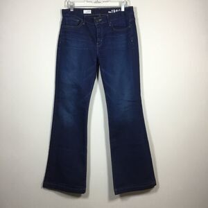 1969 Gap jeans like new dark blue flare wide leg 29/8r Waist 35” inseam 31 1/2”
